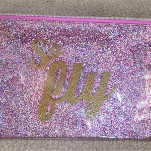 Glittery Pink  SO FLY wristlet clutch